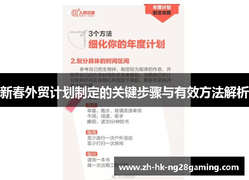 新春外贸计划制定的关键步骤与有效方法解析