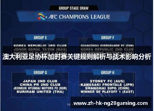 澳大利亚足协杯加时赛关键规则解析与战术影响分析